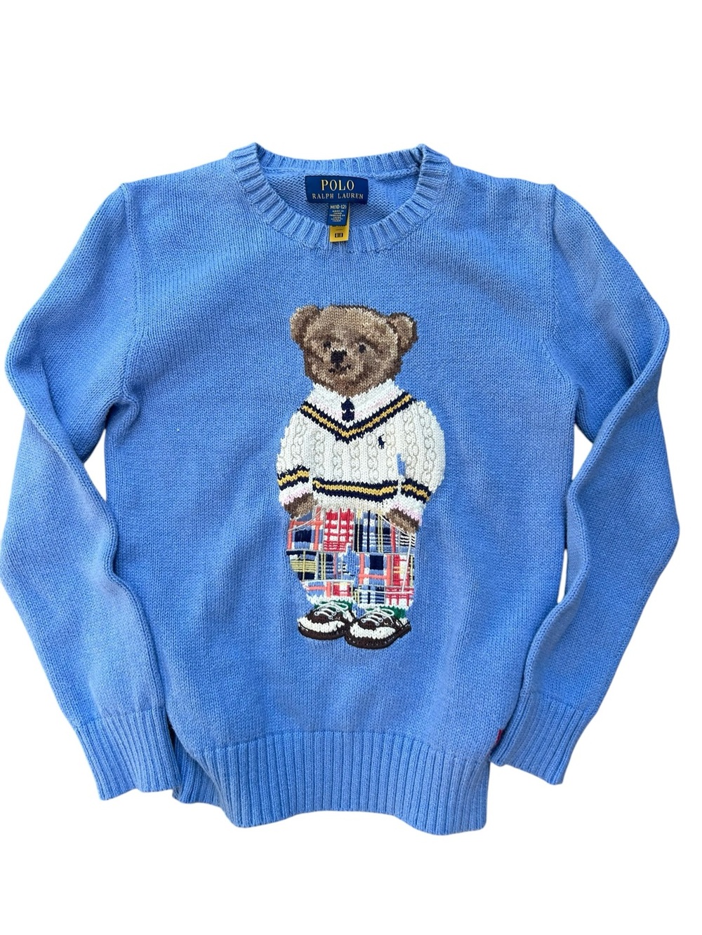 Ralph Lauren Polo Bear Cricket Outfit Sweater Boys 10-12 Years